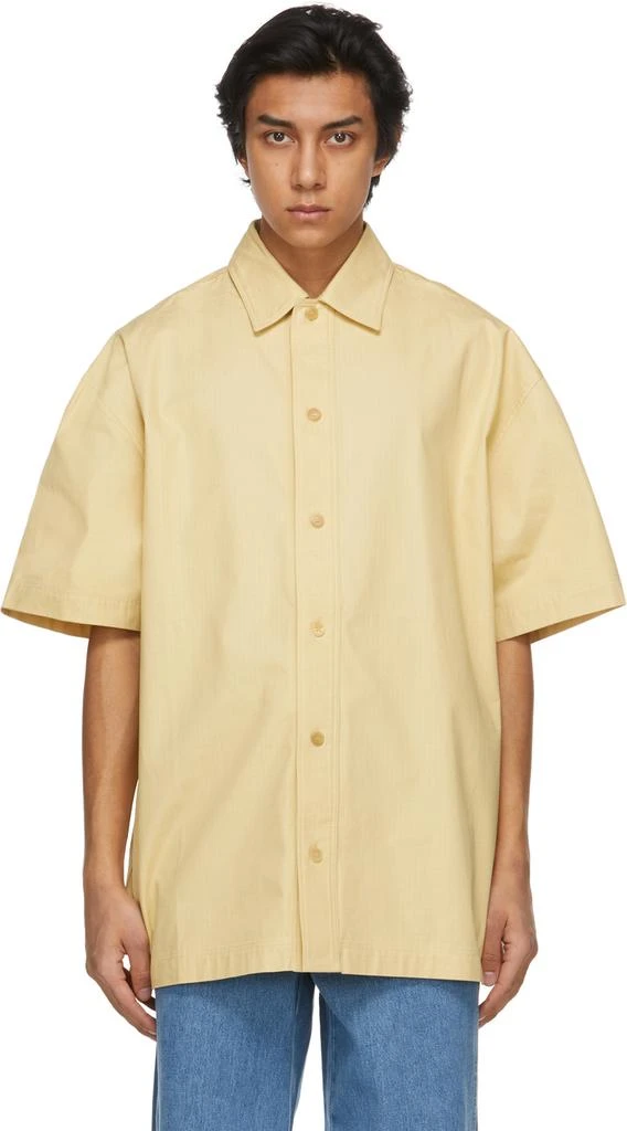 商品Jacquemus|Yellow 'La Chemise Moisson' Short Sleeve Shirt,价格¥1181,第1张图片