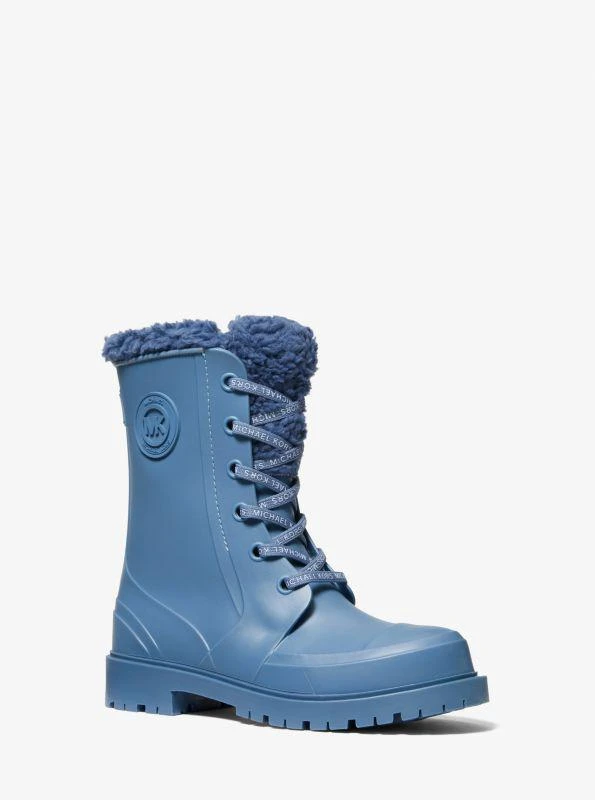 商品Michael Kors|Montaigne Faux Shearling-Lined PVC Rain Boot,价格¥332,第1张图片