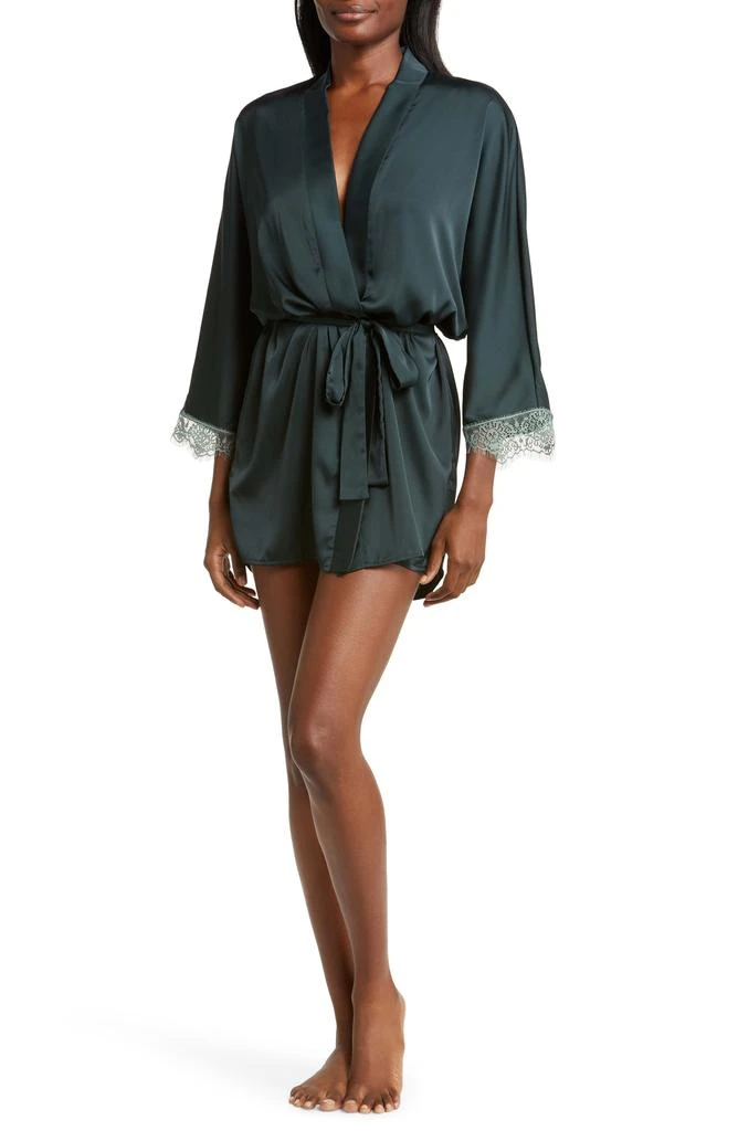 商品Simone Perele|Lace Trim Satin Robe,价格¥442,第1张图片