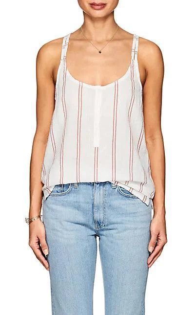 商品Lilla P|Cross-Back Striped Linen Cami,价格¥180,第1张图片