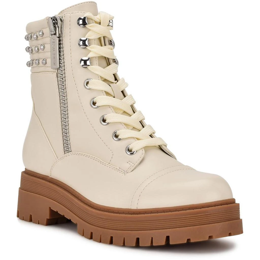 商品Nine West|Nine West Womens Pimmz  Lug Sole Outdoors Combat & Lace-up Boots,价格¥138,第1张图片