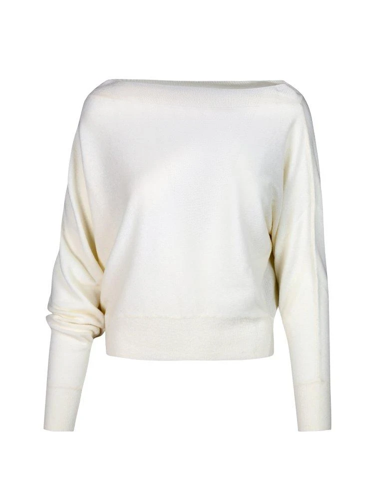 商品MALO|Malo Asymmetric-Neck Long Sleeved Sweater,价格¥2972,第1张图片