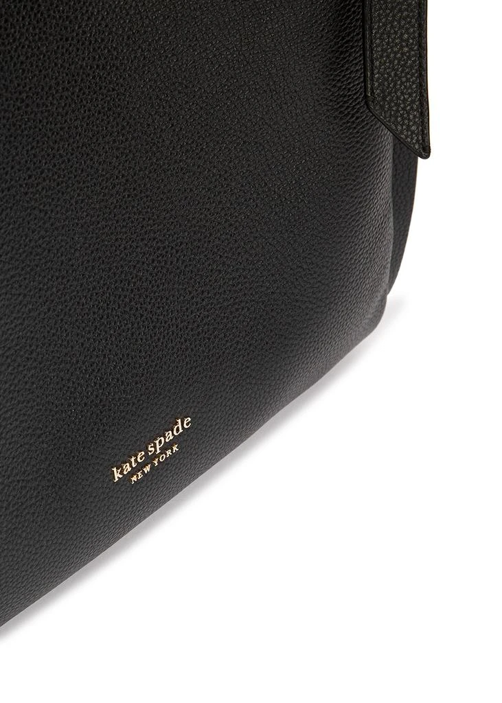 商品Kate Spade|Knott large black leather shoulder bag,价格¥3524,第3张图片详细描述