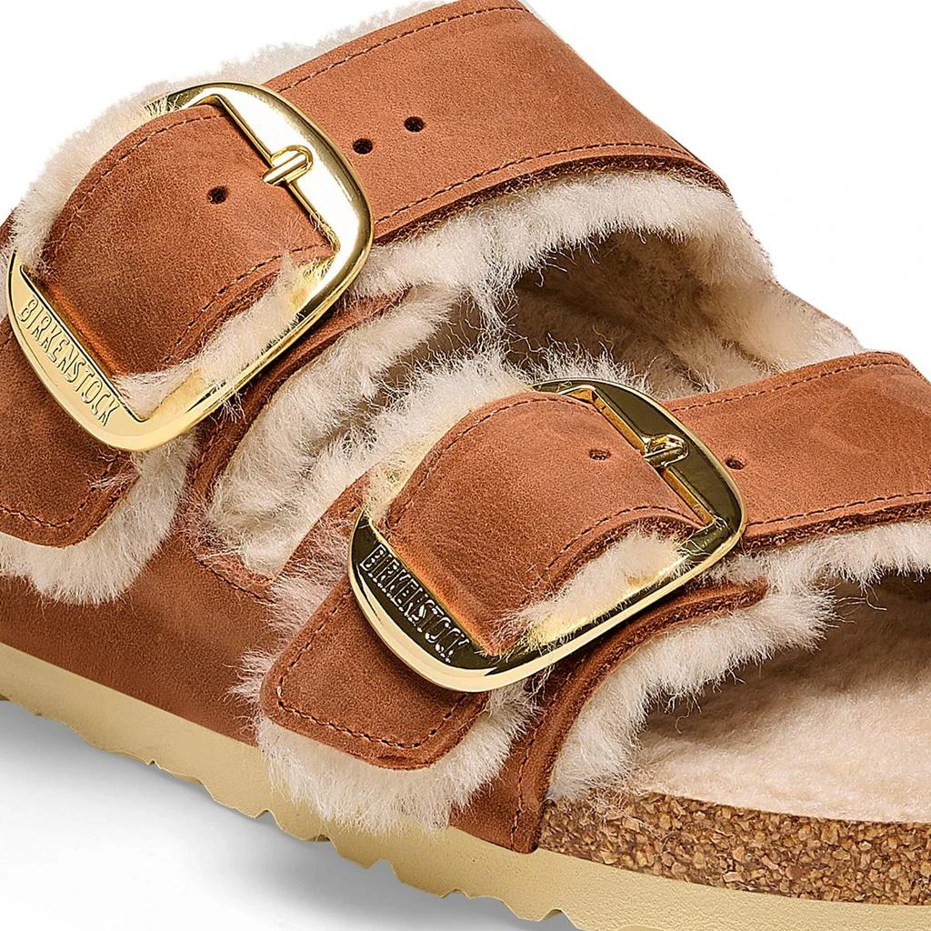 商品Birkenstock|BIRKENSTOCK ARIZONA BIG BUCKLE SHEARLING COGNAC,OILED LEATHER-CALZ.S,价格¥1148,第3张图片详细描述