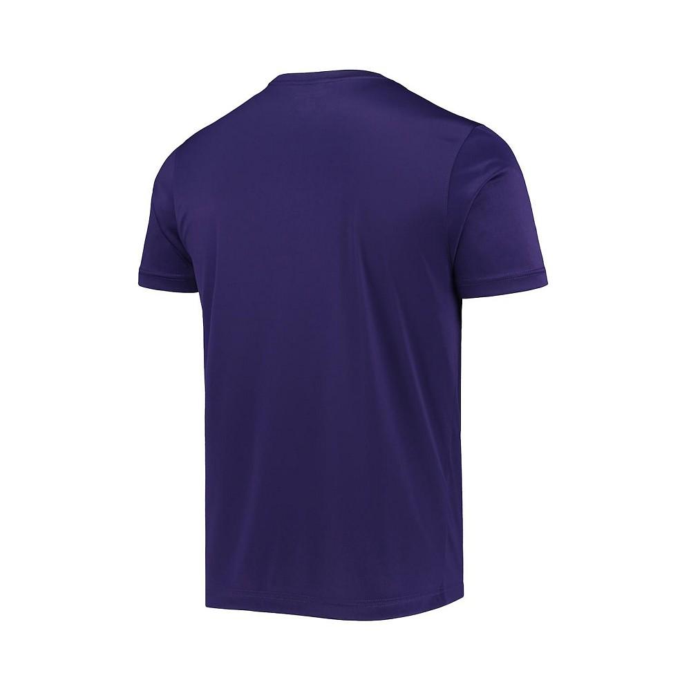 Men's Purple LSU Tigers Wordmark Slash T-shirt商品第4张图片规格展示