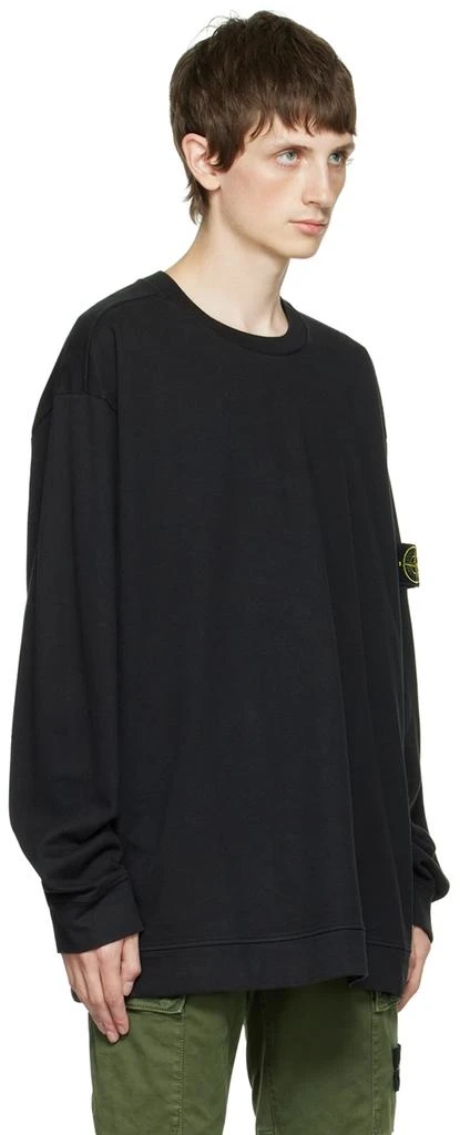 商品Stone Island|Black Patch Long Sleeve T-Shirt,价格¥2582,第2张图片详细描述