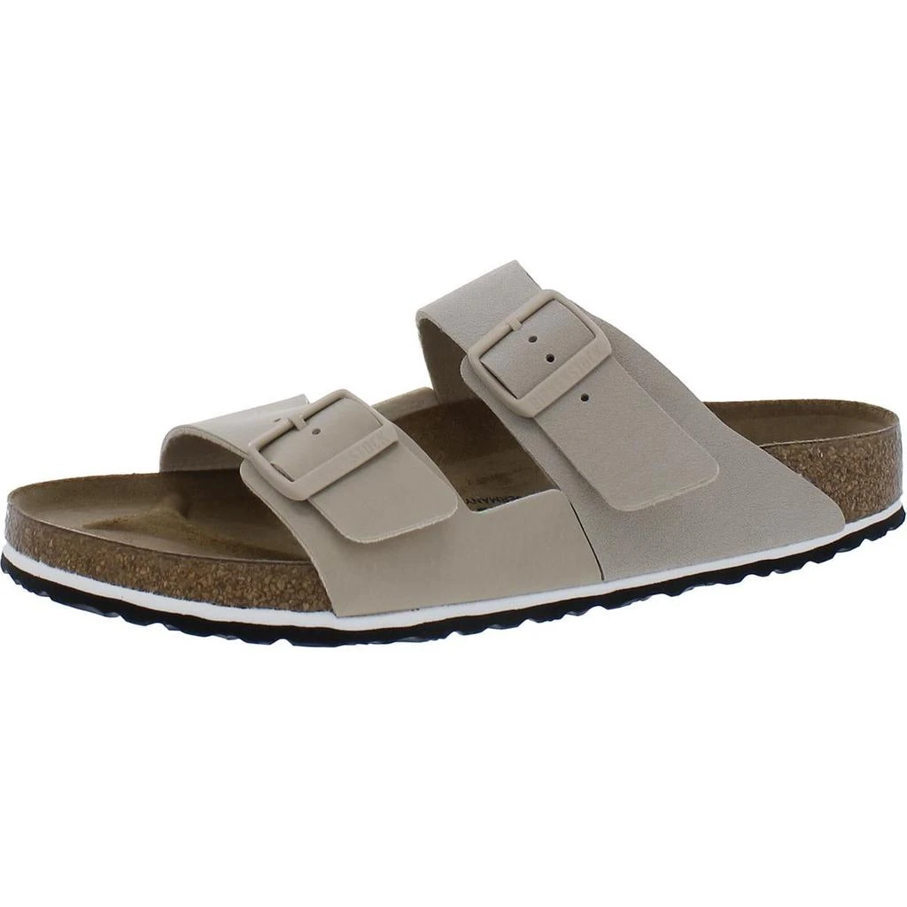 商品Birkenstock|Birkenstock Womens Arizona Split Faux Leather Cork Slide Sandals,价格¥364,第1张图片