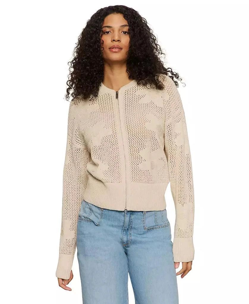 商品Sanctuary|Women's Cotton Flower Pop Open-Stitch Jacket,价格¥463,第2张图片详细描述