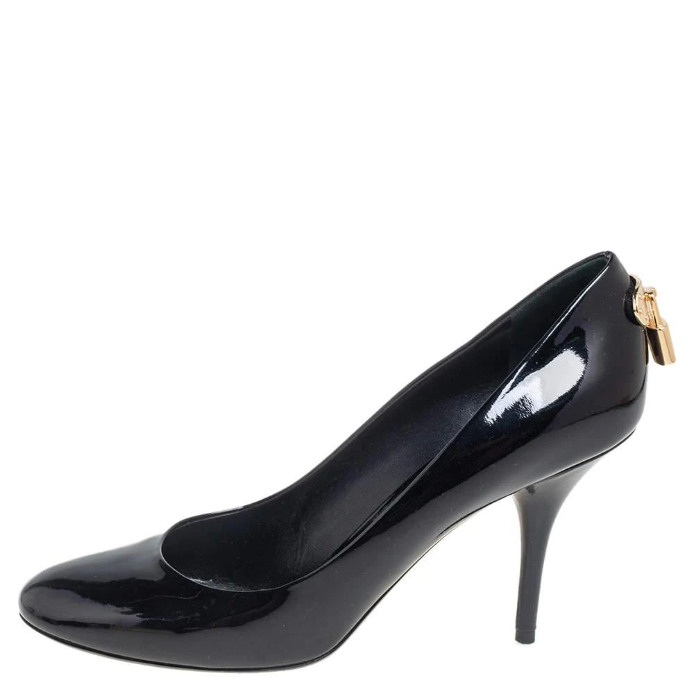 商品[二手商品] Louis Vuitton|Louis Vuitton Black Patent Leather Oh Really! Platform Pumps Size 37.5,价格¥1863,第2张图片详细描述