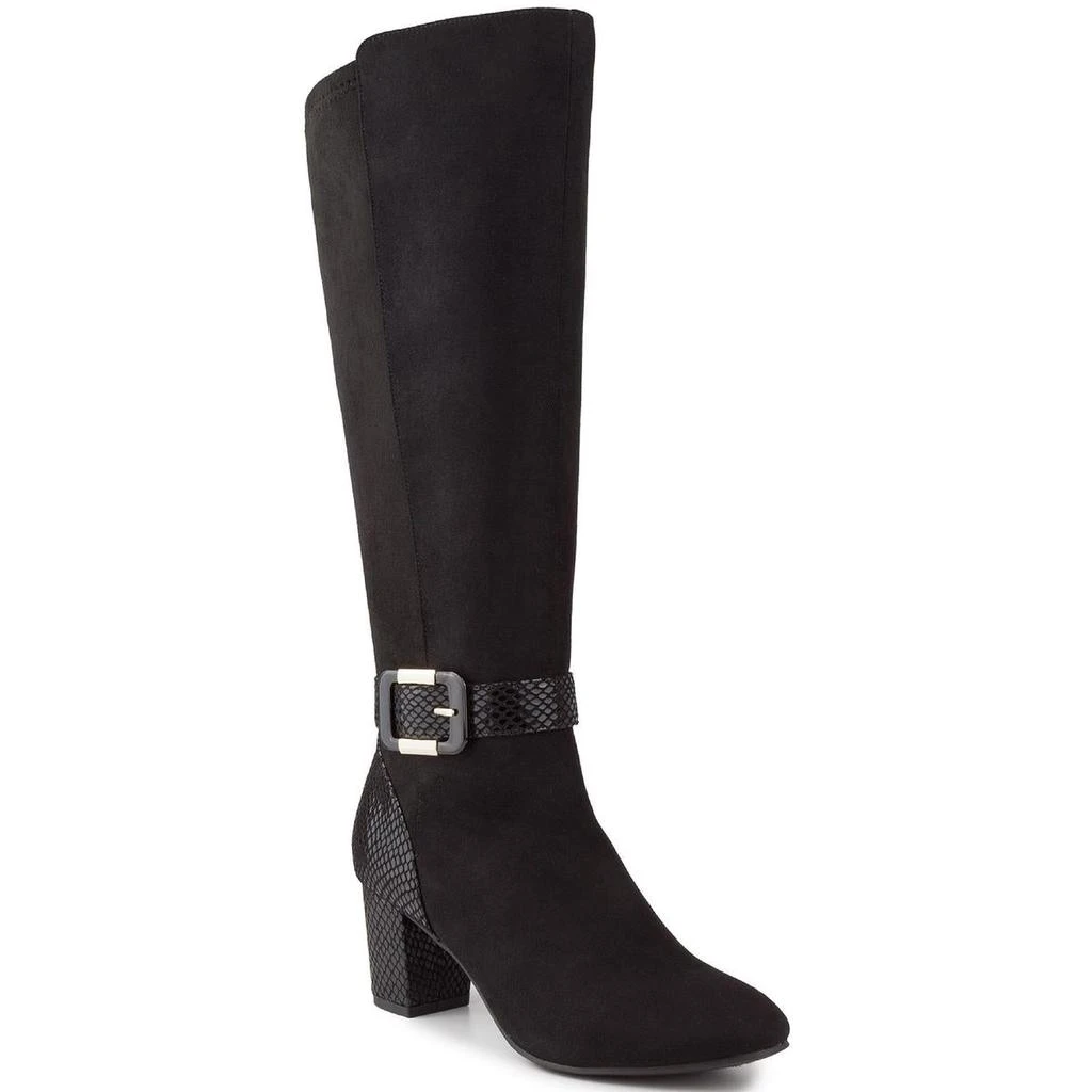 商品Karen Scott|Karen Scott Womens Isabell Faux Leather Tall Knee-High Boots,价格¥167,第2张图片详细描述