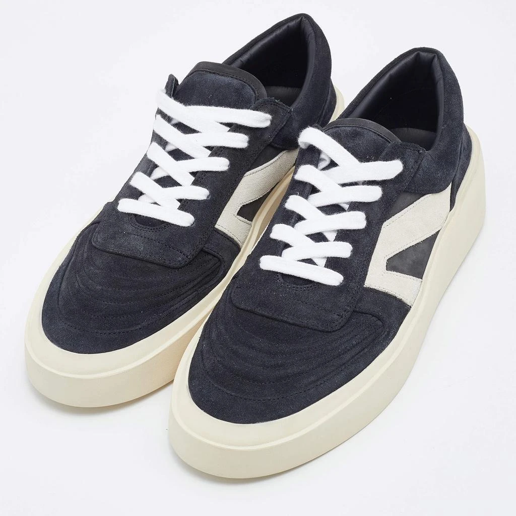 商品Fear of god|Fear of God Black Suede Low Top Platform Sneakers Size 44,价格¥2915,第2张图片详细描述