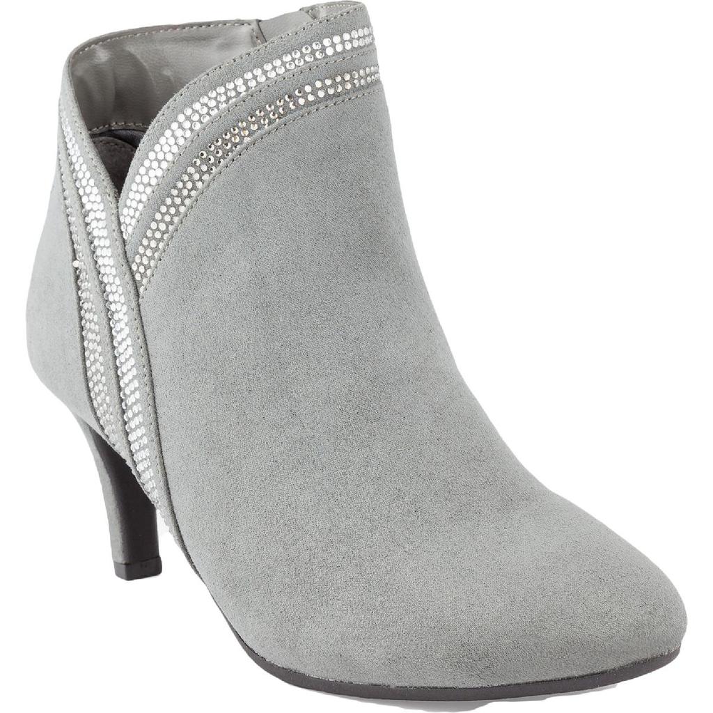 Karen Scott Womens Halena Faux-Suede Heel Ankle Boots商品第2张图片规格展示