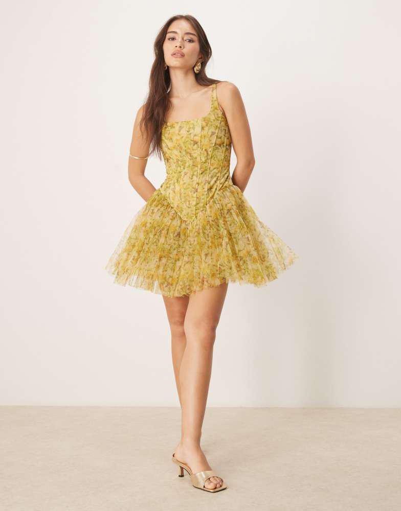 POPPYあさぎーにょPEPLUM TULLE BUSTIER (YELLOW) POPPYあさぎーにょPEPLUM TULLE BUSTIER (YELLOW) PEPLUM TULLE
