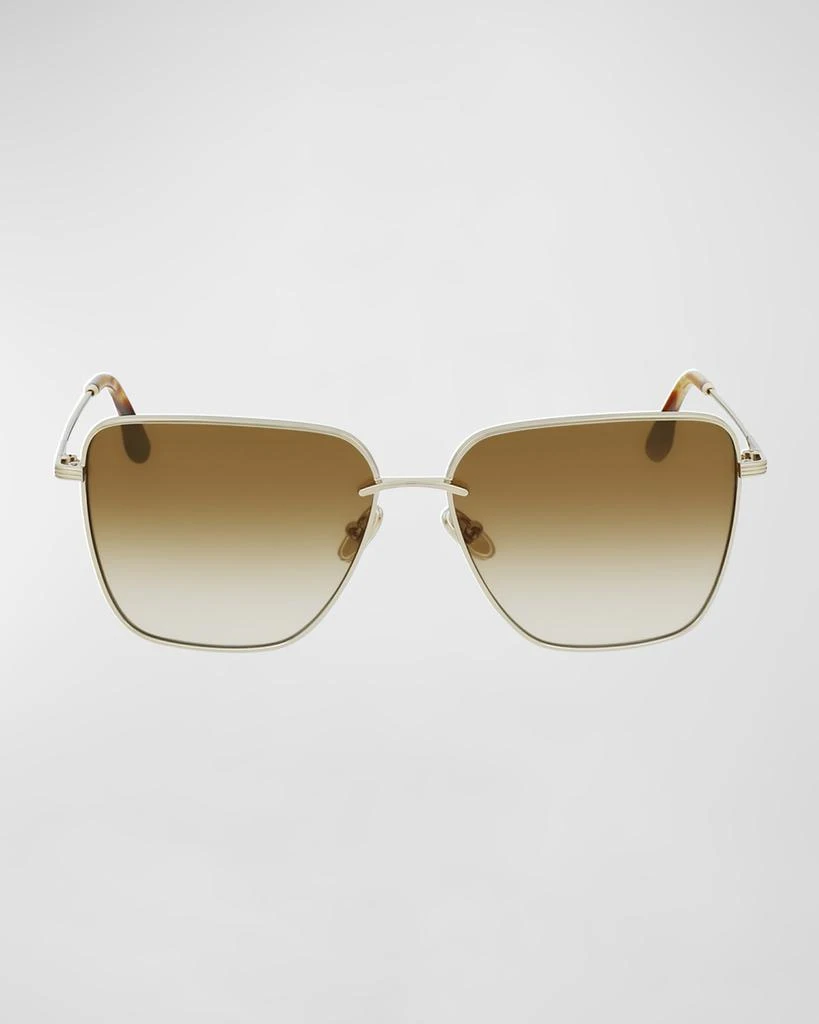商品Victoria Beckham|Groove Square Metal Sungalsses,价格¥2846,第1张图片