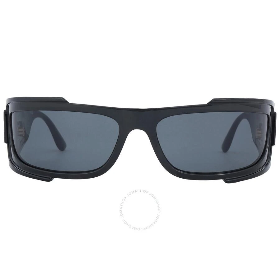 商品Versace|Dark Grey Wrap Men's Sunglasses VE4446 GB1/87 67,价格¥1281,第1张图片