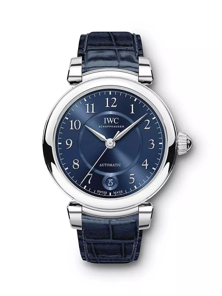 商品IWC Schaffhausen|Da Vinci Stainless Steel & Alligator Strap Watch,价格¥41603,第1张图片