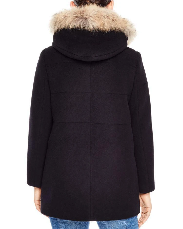 商品Sandro|Lucka Fur-Trimmed Coat ,价格¥3247,第2张图片详细描述