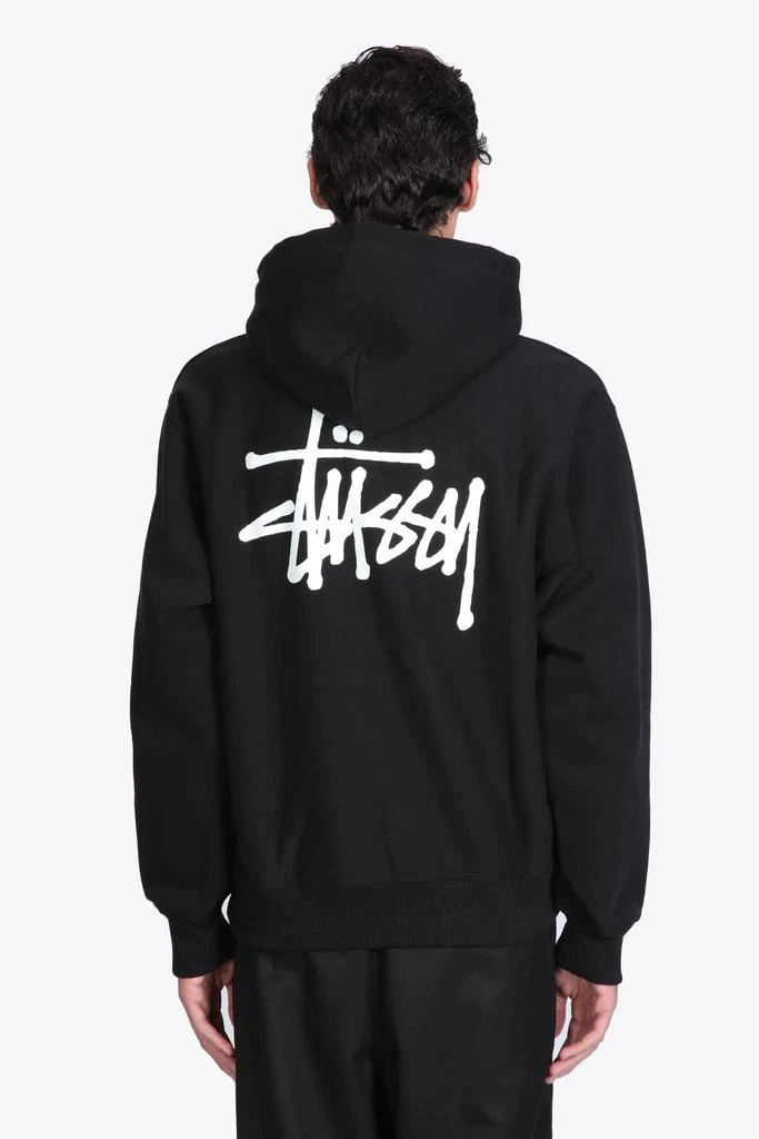 商品STUSSY|Stussy Basic Hood Black Cotton Hoodie With Logo,价格¥1312,第2张图片详细描述