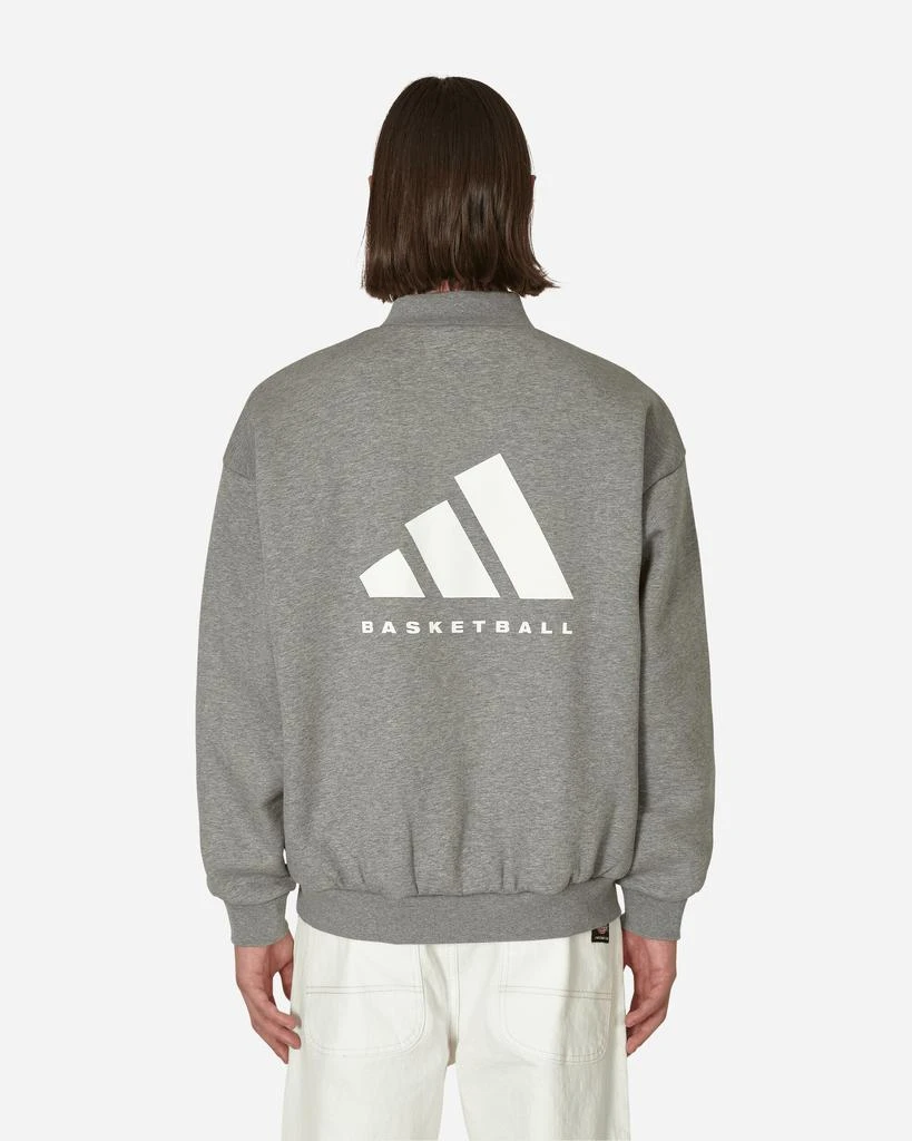 商品Adidas|Basketball Heather Crewneck Sweatshirt Grey,价格¥346,第3张图片详细描述
