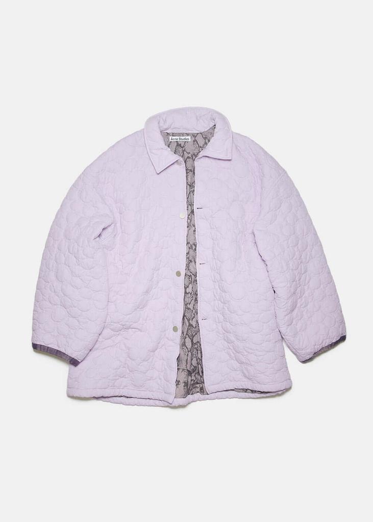 Acne Studios Lavender Purple Floral Quilted Jacket商品第1张图片规格展示