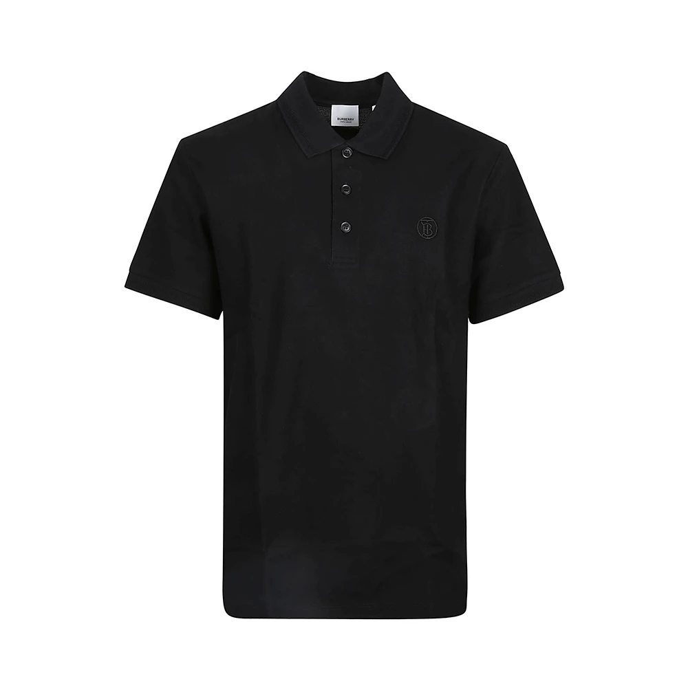 商品[国内直发] Burberry|BURBERRY 男士黑色棉质短袖POLO衫 8055228,价格¥2802,第1张图片