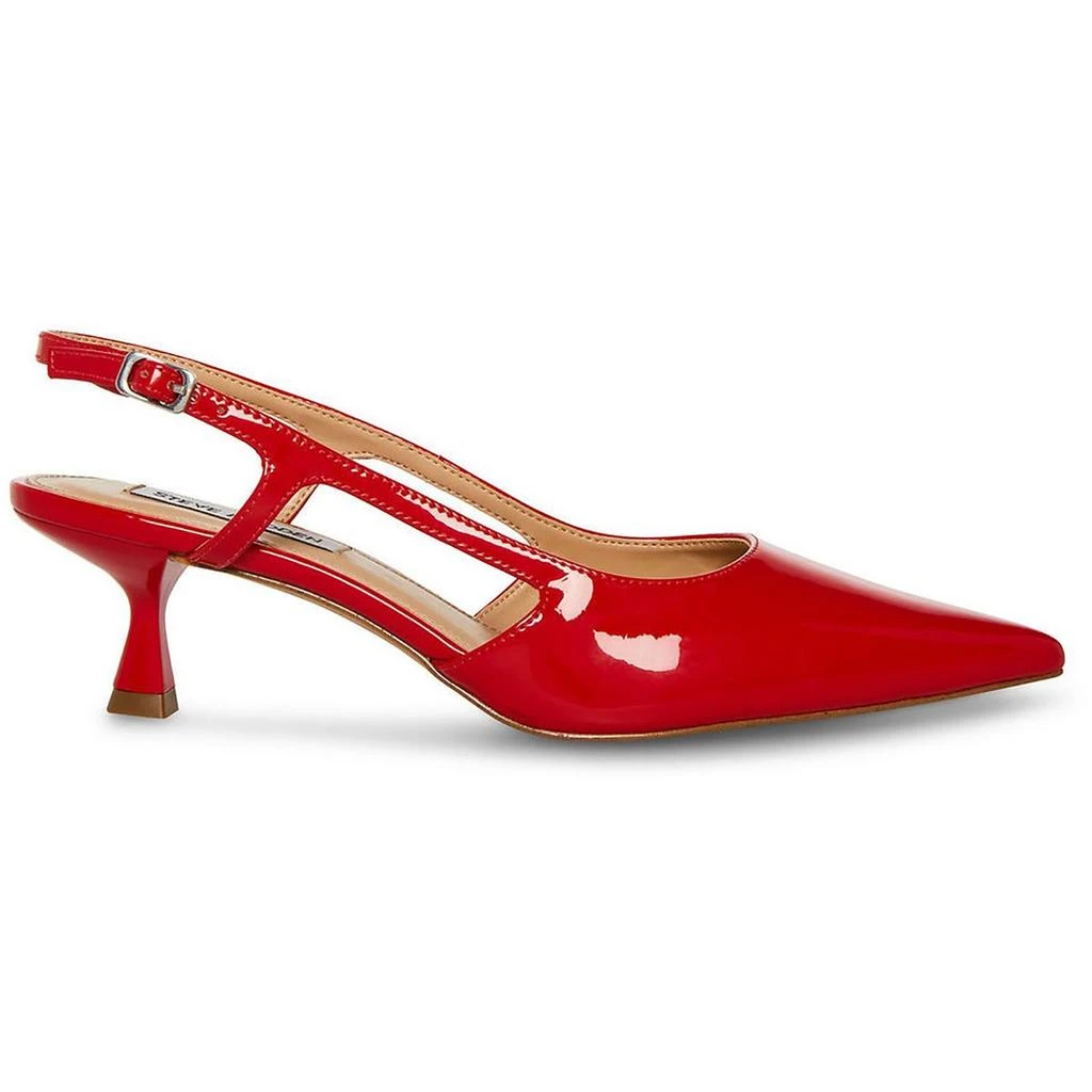 商品Steve Madden|Legaci Womens Patent Cut-Out Slingback Heels,价格¥677,第3张图片详细描述