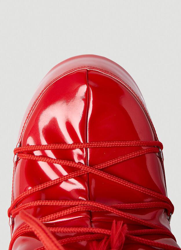 Icon Vinyl Snow Boots in Red商品第7张图片规格展示