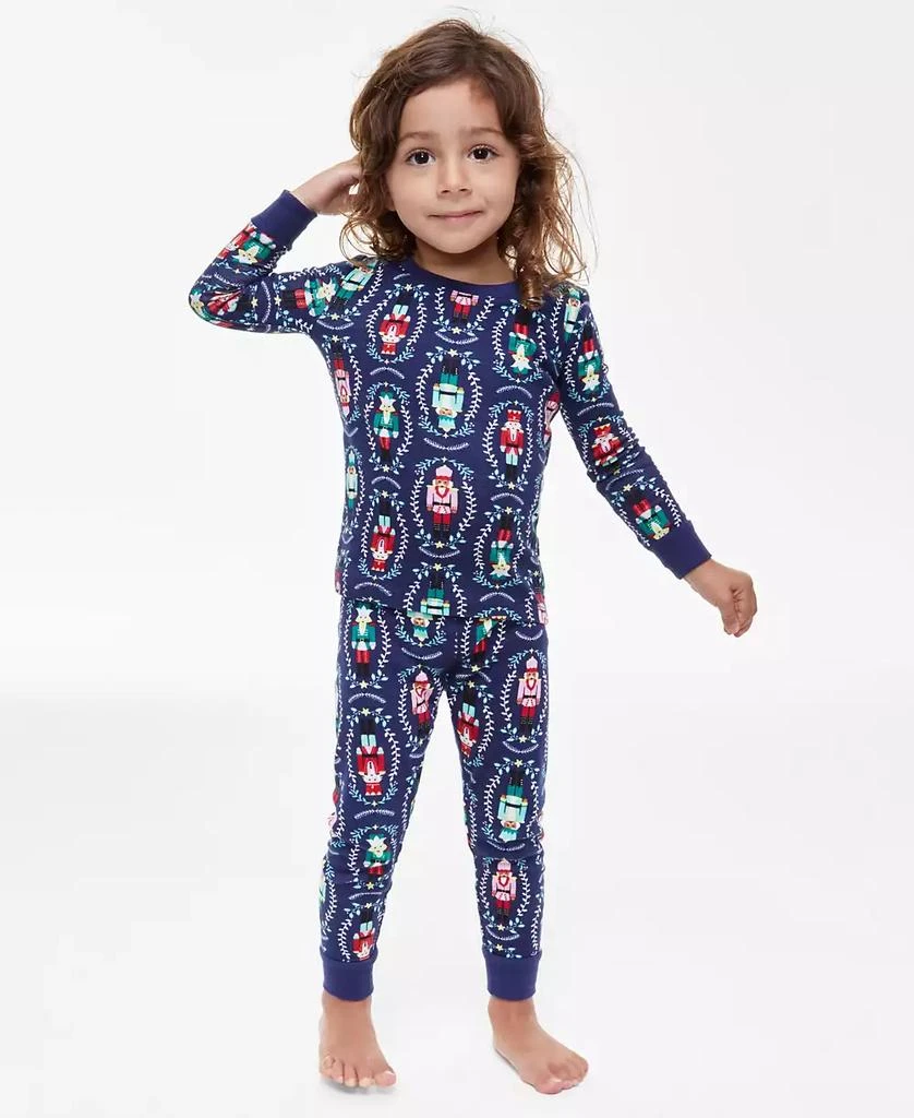 商品Holiday Lane|Toddler Nutcracker Mix It Cotton Snug Fit Matching Family Pajamas Set, Created for Macy's,价格¥143,第1张图片