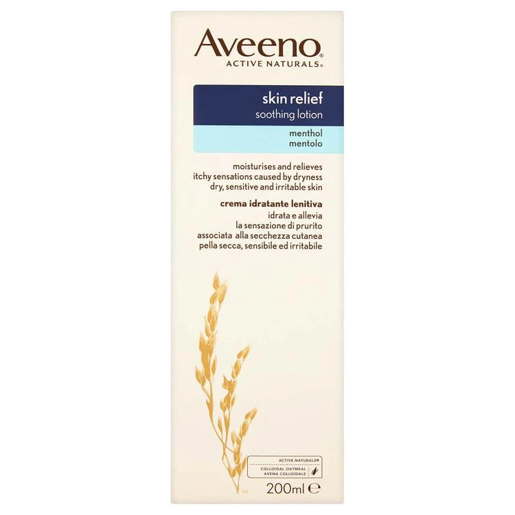 商品Aveeno|Aveeno Skin Relief Moisturizing Lotion with Menthol 200ml,价格¥82,第1张图片