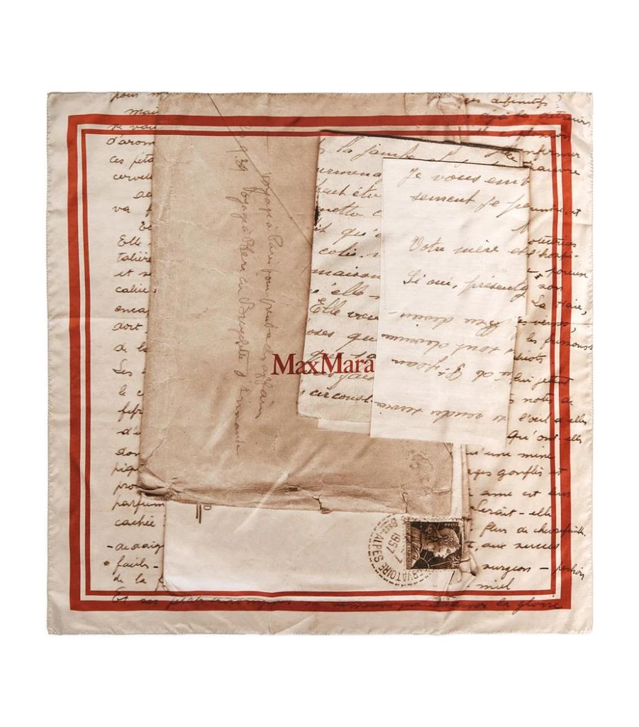 商品Max Mara|Silk Printed Scarf,价格¥1536,第3张图片详细描述