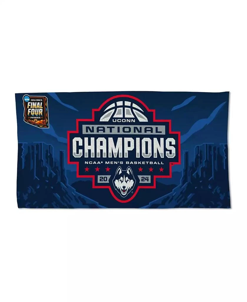 商品Wincraft|UConn Huskies 2024 NCAA Men's Basketball National Champions Locker Room 22'' x 42'' On-Court Double-Sided Celebration Towel,价格¥218,第1张图片