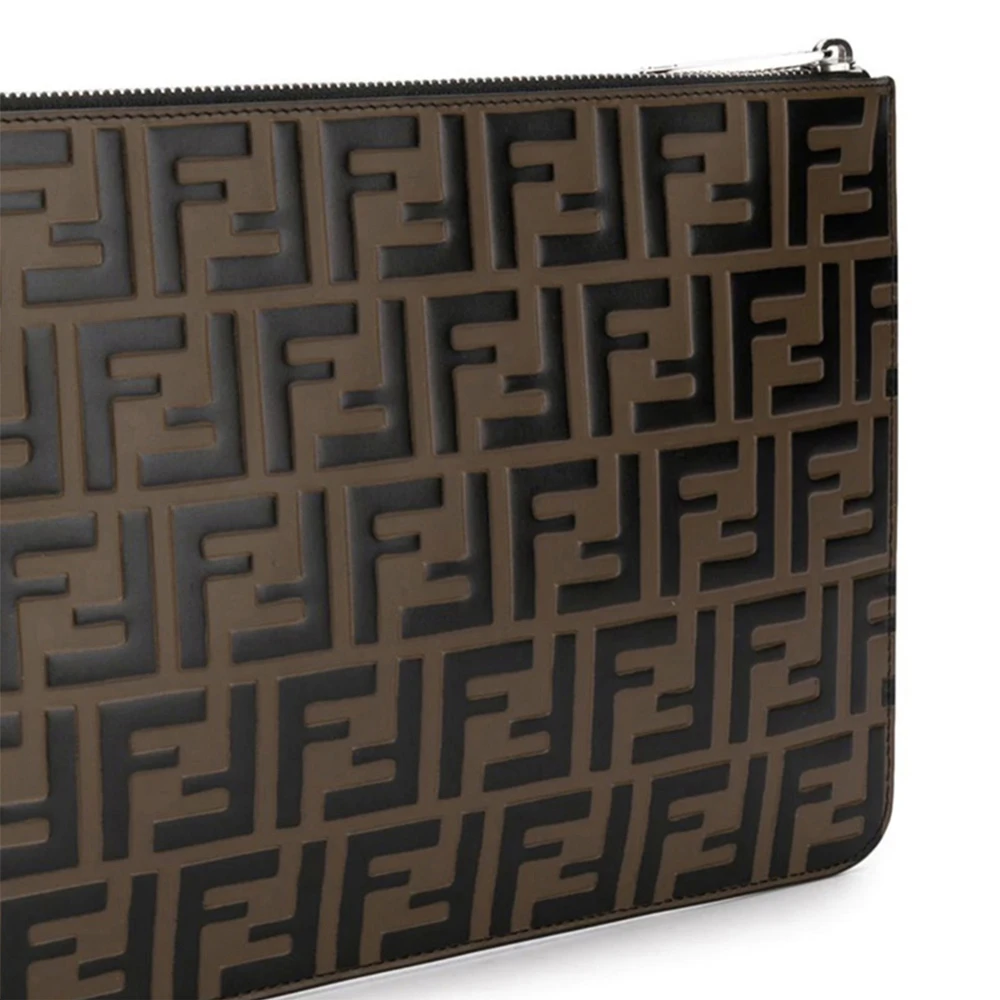 Fendi 芬迪 男士黑褐色拼接手拿包 7N0078-A5TL-F0H3C 商品