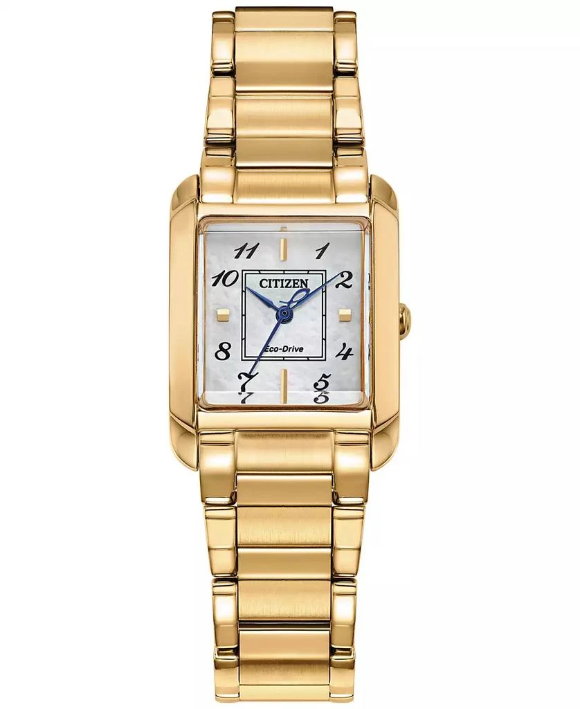 商品Citizen|Eco-Drive Women's Bianca Gold-Tone Stainless Steel Bracelet Watch 28mm,价格¥2430,第1张图片