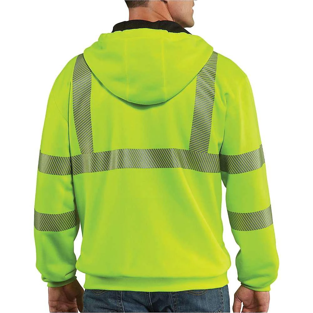 商品Carhartt|Carhartt Men's High-Visibility Zip Front Class 3 Thermal-Lined Sweatshirt,价格¥703,第2张图片详细描述