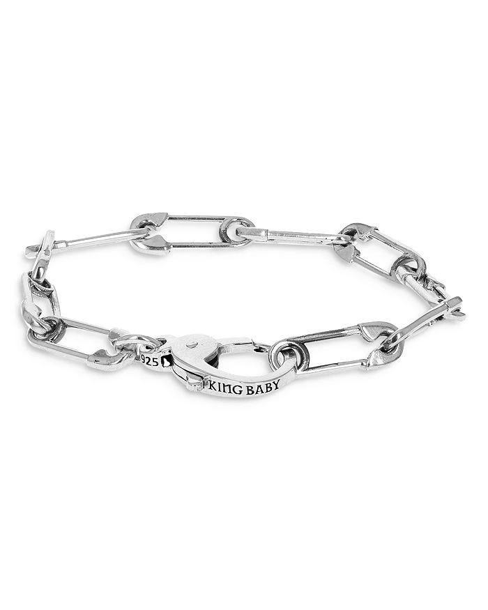 商品King Baby|Sterling Silver Safety Pin Bracelet,价格¥2610,第1张图片详细描述