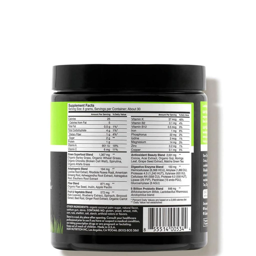 商品Hum Nutrition|HUM Nutrition Raw Beauty - Mint Chocolate Chip Infusion,价格¥324,第4张图片详细描述