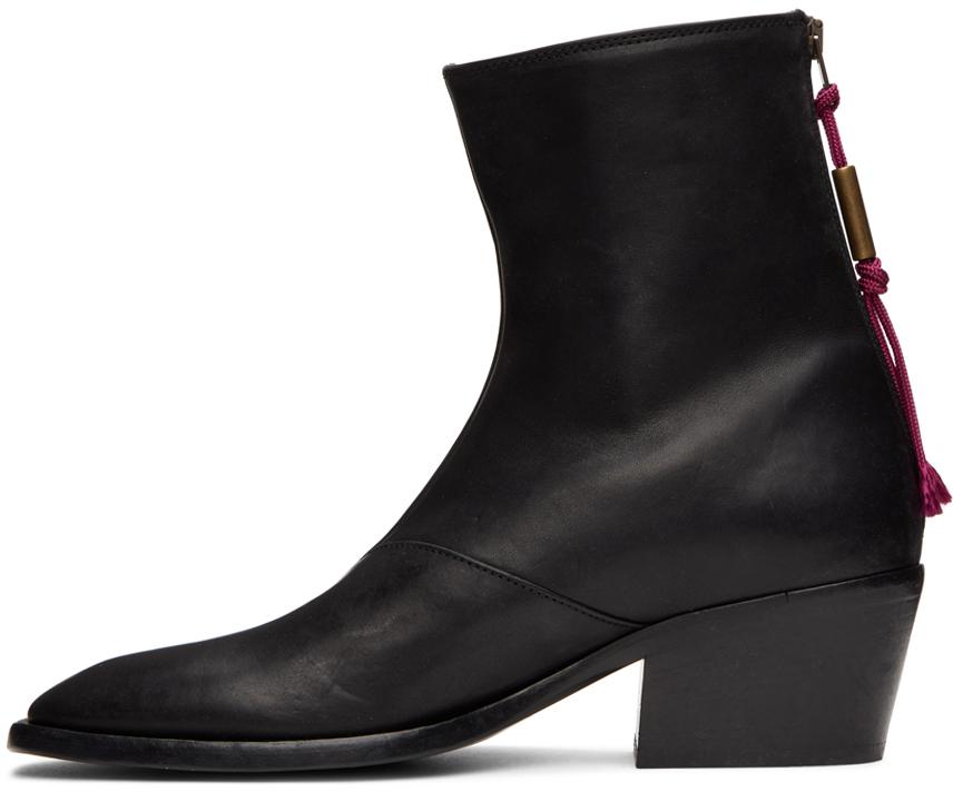 Black Leather Boots商品第3张图片规格展示