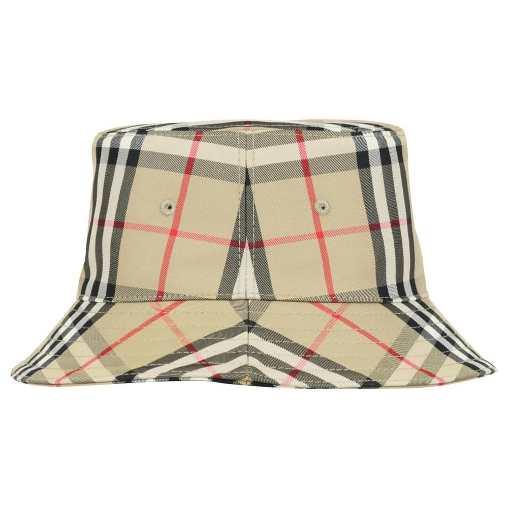 商品Burberry|Beige Check Gabriel Bucket Hat,价格¥1517,第1张图片