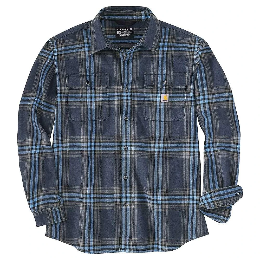 商品Carhartt|Carhartt Men's Loose Fit Heavyweight Flannel LS Plaid Shirt,价格¥391,第4张图片详细描述
