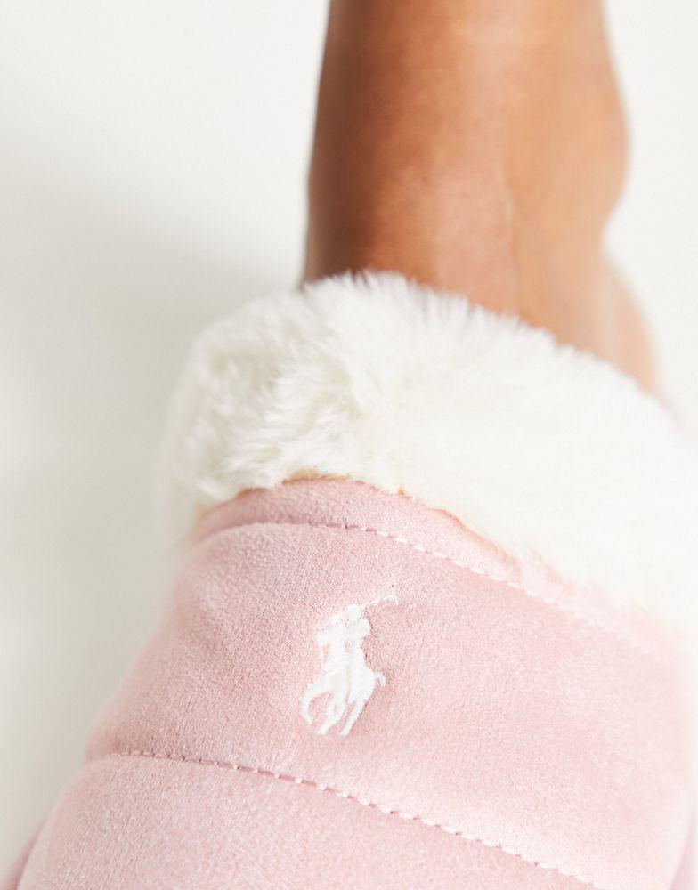 商品Ralph Lauren|Polo Ralph Lauren kelcie padded slipper in pink,价格¥391,第5张图片详细描述