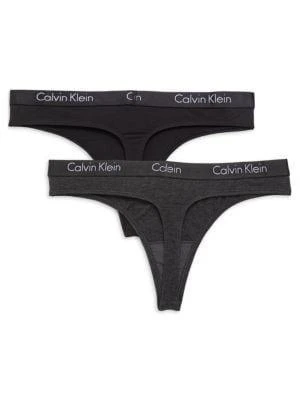 商品Calvin Klein|2-Pack Stretch Cotton Thongs,价格¥117,第1张图片
