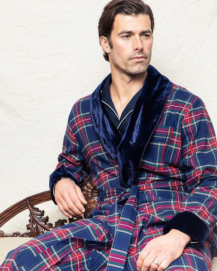 商品Petite Plume|Windsor Tartan Velvet Robe,价格¥429,第4张图片详细描述