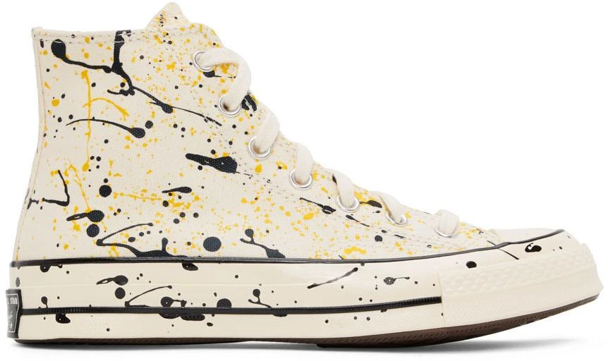 商品Converse|灰白色 Paint Splatter Chuck 70 高帮运动鞋,价格¥791,第1张图片