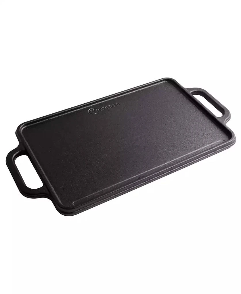 商品Victoria|Rectangular 13" Cast Iron, Reversible Griddle Grill,价格¥111,第2张图片详细描述