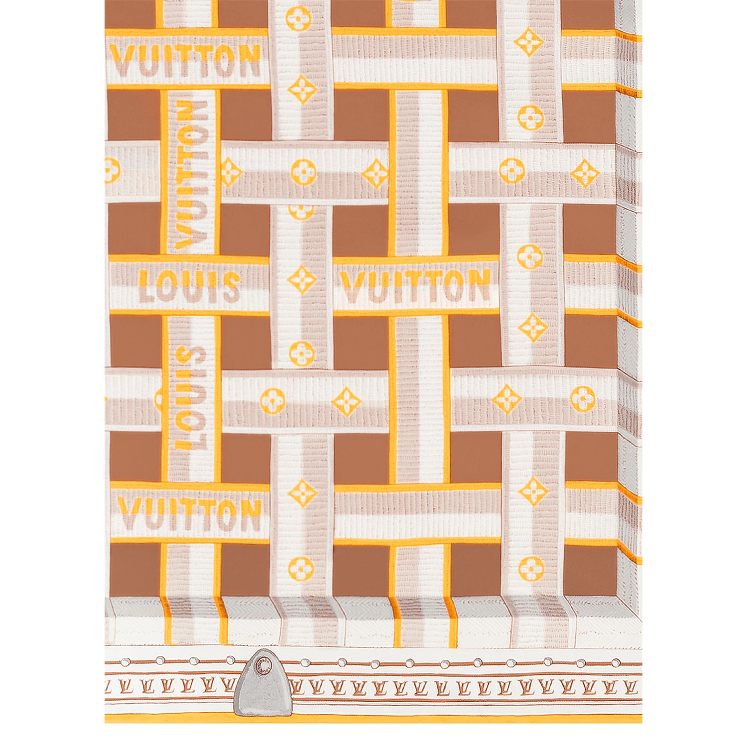 【预售】 女士 丝巾 LV DETAILS 90 方巾  M78108/Beige LVU9QSD7BEI 商品