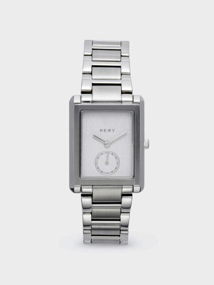商品DKNY|Gershwin Rectangular Stainless Steel Watch,价格¥899,第1张图片