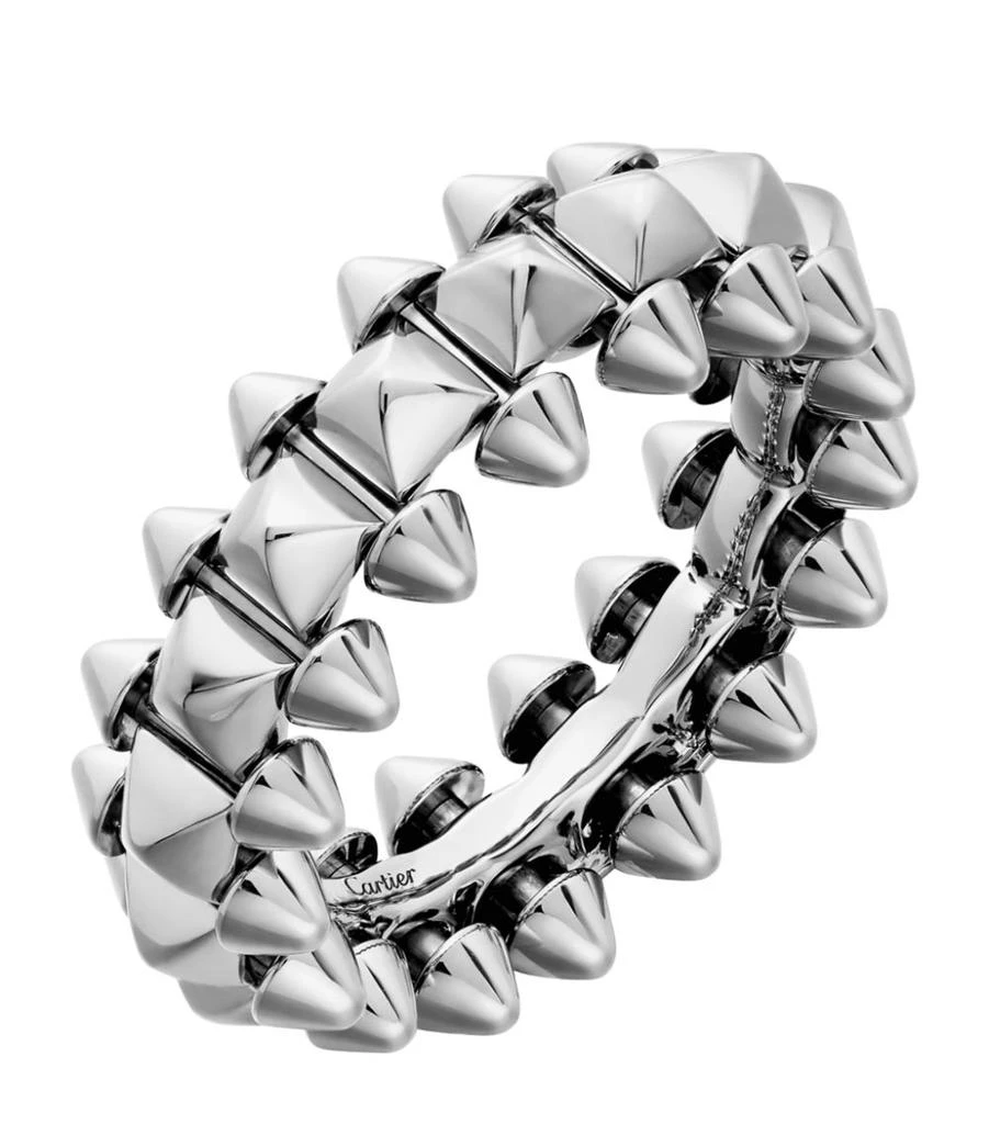 商品Cartier|Medium Rhodium-Finished White Gold Clash de Cartier Ring,价格¥38032,第4张图片详细描述