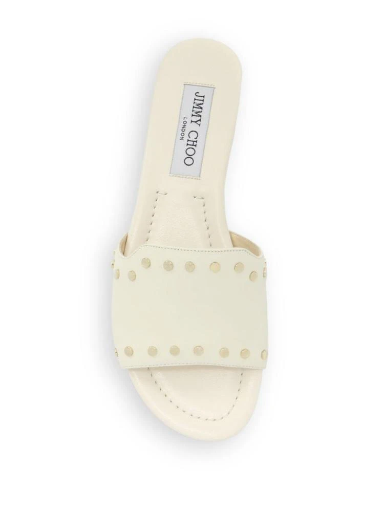 商品Jimmy Choo|Nanda NWU Studded Leather Slides,价格¥1484,第4张图片详细描述