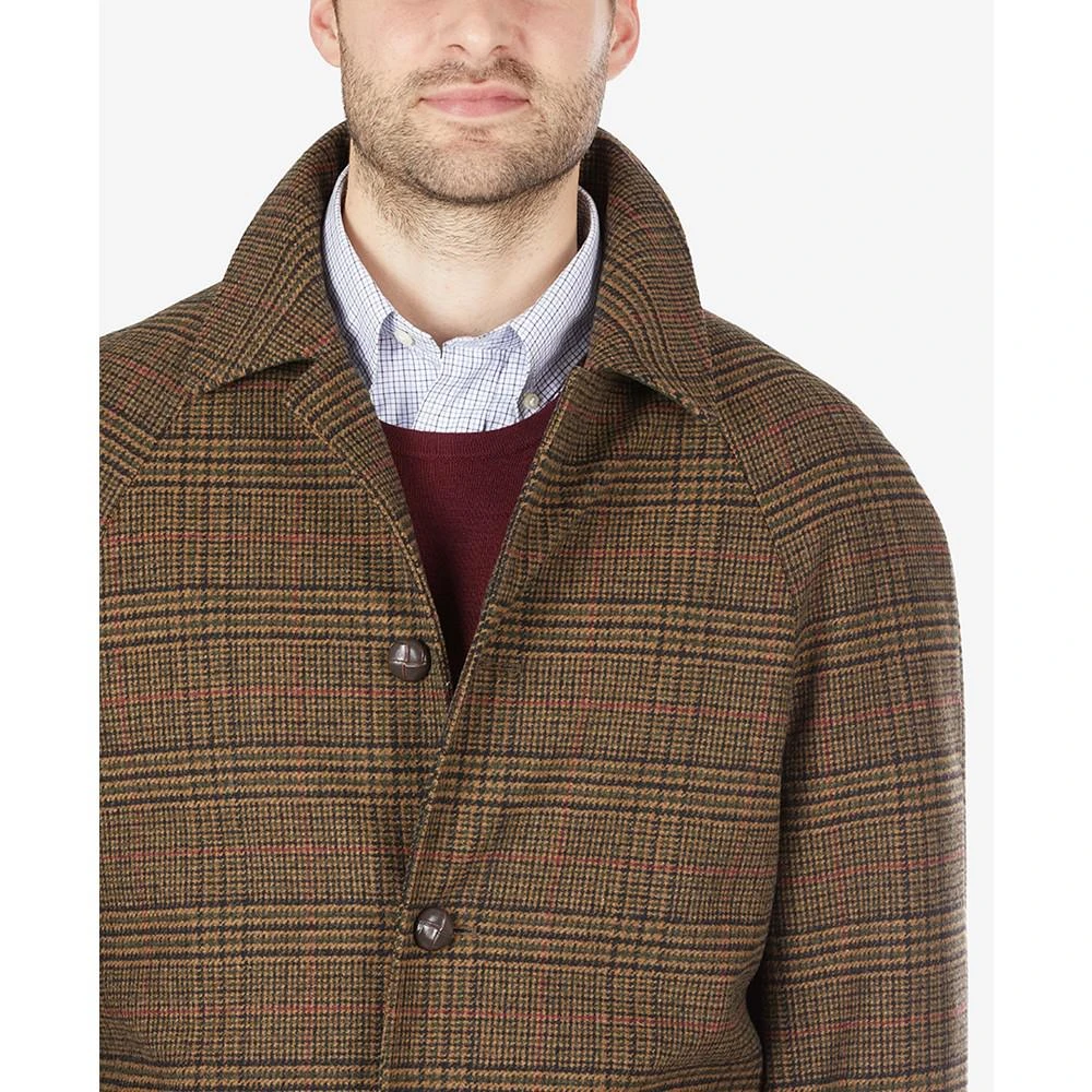 商品Ralph Lauren|男士 Luciano 经典版型棕色和黑色格纹大衣,价格¥3714,第4张图片详细描述