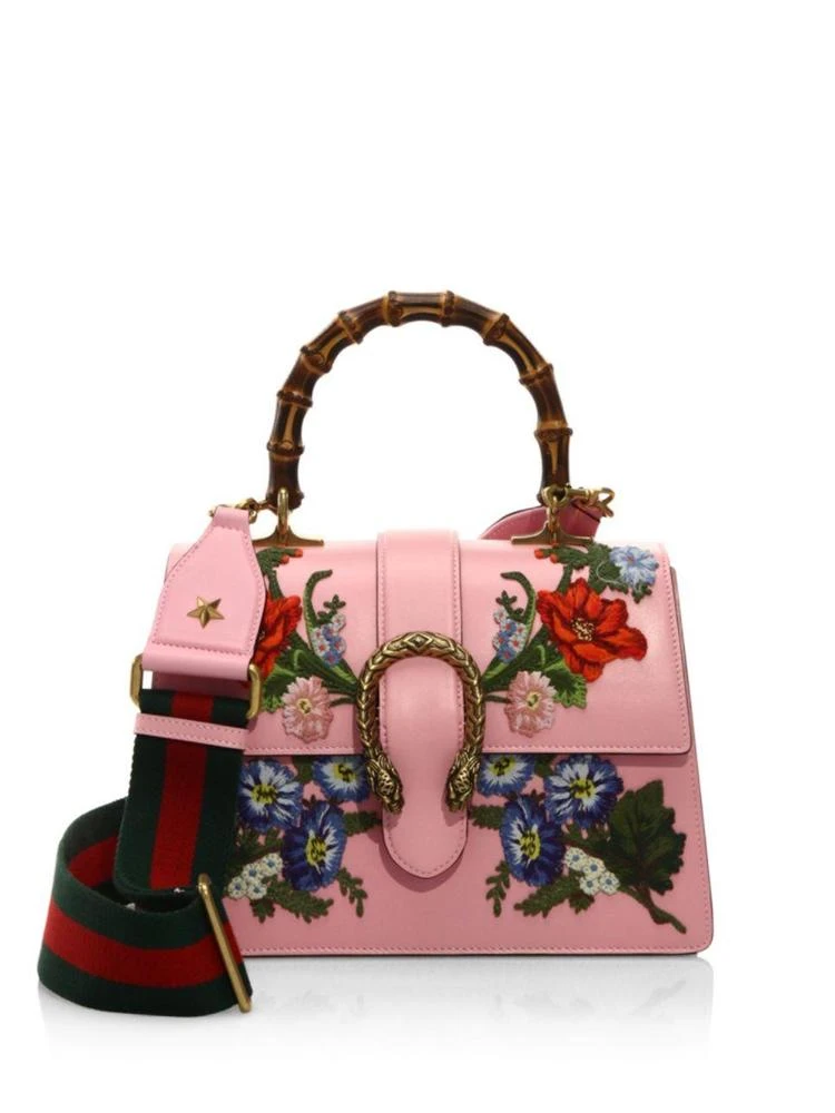 商品Gucci|Dionysus Embroidered 酒神手拎包,价格¥28490,第1张图片